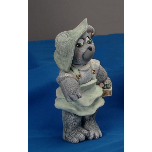 Plaster Molds - Victorian Bear W/Basket